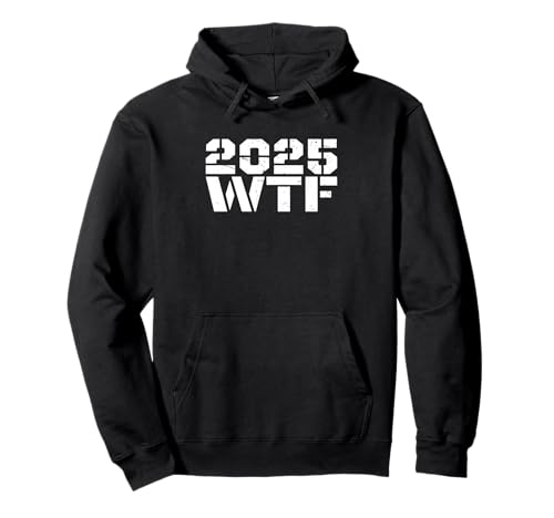 Year 2025 starts with w-t-f 123 funny new year quotes pullover hoodie