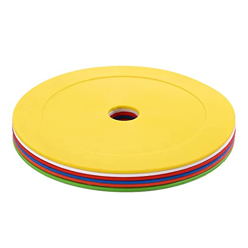 Dynwave 10x cones planos, discos de piso antiderrapantes marcadores de flexíveis para treinadores eq