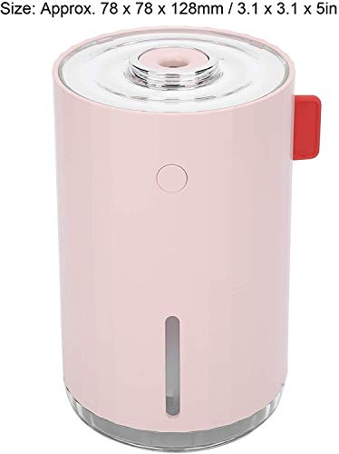 Mini humidificateur portable USB rose pour bureau et chambre de bébé