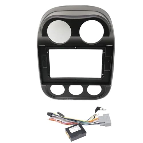 Cadre de console audio pour véhicule Jeep Compass Patriot cadre de remplacement 2 DIN