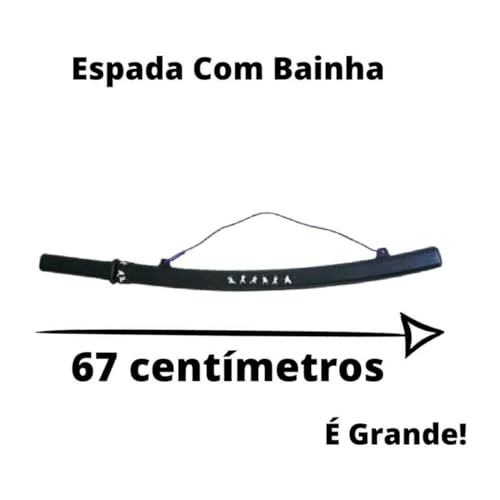 Espada De Brinquedo Samurai Com Bainha Kit 2 Unidades Sasuke