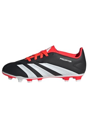 Adidas Unisex Kinder Predator Club Flexible Ground Football Boots, Core Black/Cloud White/Solar Red, 35 EU
