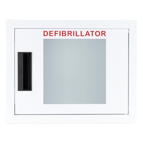 Image of Standard, Nonalarmed AED Cabinet, Compact. Fits Many Defibrillators on The Market. Measures 11.63 inch H x 14.75 inch L x 6.75 inch D. Essential Storage for Indoor AEDs.