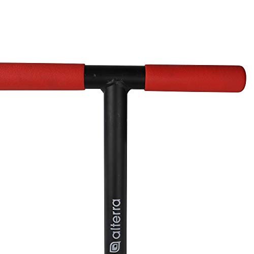 Alterra Tools Lawn Border Edger Steel Body and Arched Blade for Clean Edges Along Walkways and Beds, Black, Red