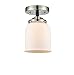 Innovations Lighting 284-1C-BPN-G51-LED Small Bell 1 Light Semi-Flush Mount Part of The Nouveau Collection