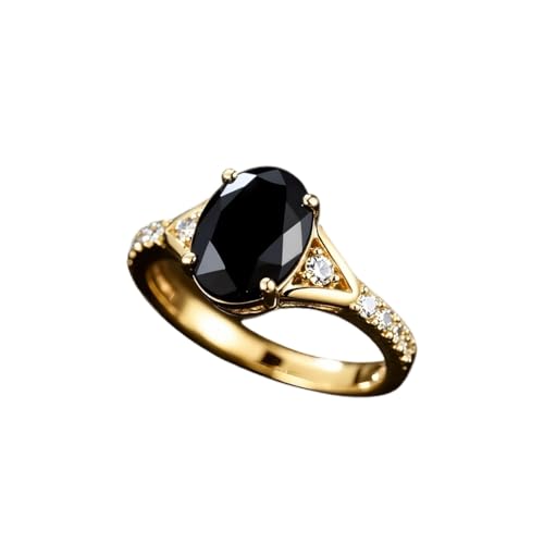 Personalized Black Onyx Stone Ring Sterling Silver Customized Vintage Ring Gifts for Women Men
