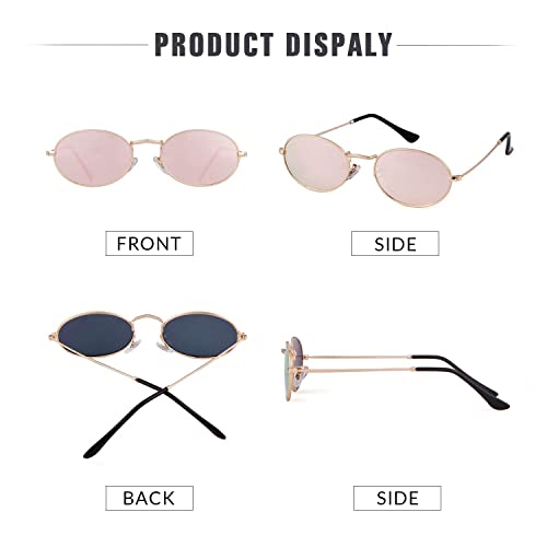 Image of GIFIORE Rimless Rectangle Sunglasses Retro 90s Frameless Sun Glasses Vintage Tint Lens Shades