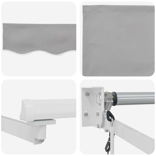 Auvent rétractable électrique avec télécommande et cadre robuste aluminium - 8