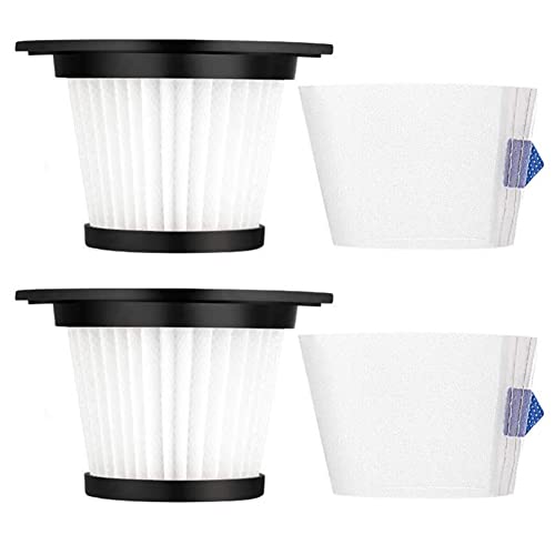 Puupaa PowerClean Lot de 2 filtres d'aspirateur compatibles avec aspirateur sans fil H.Koenig UP600 / H.Koenig UP810 Cover