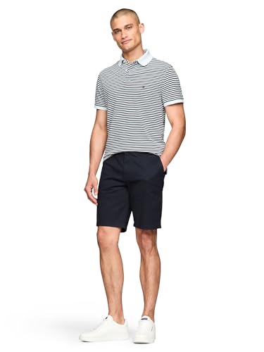 Image of Tommy Hilfiger Men's Short Sleeve Polo Shirts in Classic Fit with Stretch and Organic Pique Cotton