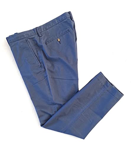 Polo Ralph Lauren Men's Stretch Straight Fit Twill Chino Pants, Blue, 34Wx30L