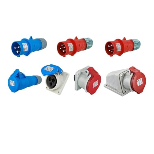 Conector industrial de aviación 3-4-5 pin 16A IP44 miniatura 1