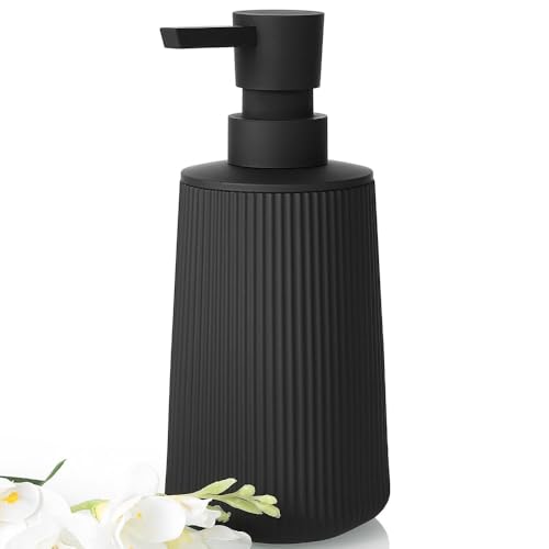 zuxzmj Black Hand Soap Dispenser with No Rust Pump for Bathroom and Kitchen Countertops Refillable...