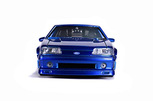 Jada Toys Bigtime Muscle 1:24 1989 Ford Mustang GT Die-cast Car Azul miniatura 2