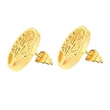 Mipcase Pendientes de Acero Inoxidable con Diseño Árbol Vida Elegantes y Duraderos para Mujer y Hombre Decoración de Oreja Cómoda y Creativa Regalo para Ocasiones Especiales
