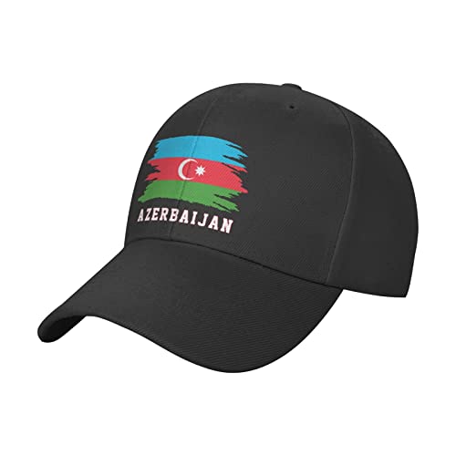 Casquette De Baseball Drapeau De L'Azerbaïdjan Supporters Azerbaïdjanais Casquette Hip Hop Respirant Strapback Trucker Cap Réglable Chapeau De Golf pour Sport, Hip Pop, Camping