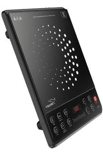 Image of V-Guard VGuard V Guard Induction Cooktop Vic-07 V1 Soft Touch Push Buttons (Black), Manual, 1600 Watts, 1600 Watts