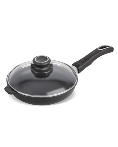 Pfannen-Set Original Gundel GUSS-BRATPFANNE flach mit Glasdeckel, Ø 20 cm, Höhe 4,5 cm, kleine Pfanne BIOTAN-Oberfläche, PFOA-frei, Akku-Therm Boden Pfannen-Set Original Gundel GUSS-BRATPFANNE flach mit Glasdeckel, Ø 20 cm, Höhe 4,5 cm, kleine Pfanne BIOTAN-Oberfläche, PFOA-frei, Akku-Therm Boden