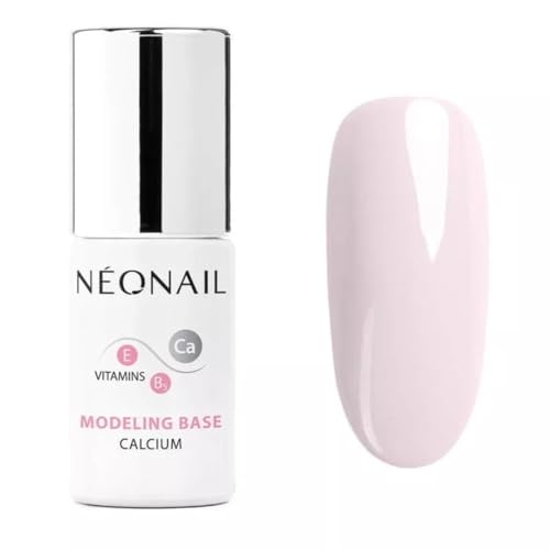 NÉONAIL UV Nagellack - Base Coat Gel UV - Modeling Base Calcium Basic Pink 7 2 ml - Unterlack Für Nägel - Lack - Gel Nägel