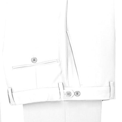 Men's 2 Piece Suit with Metal Clasp Slim Fit Suit Stylish Business Pants Casual Wedding Grooms Tuxedo Suit3