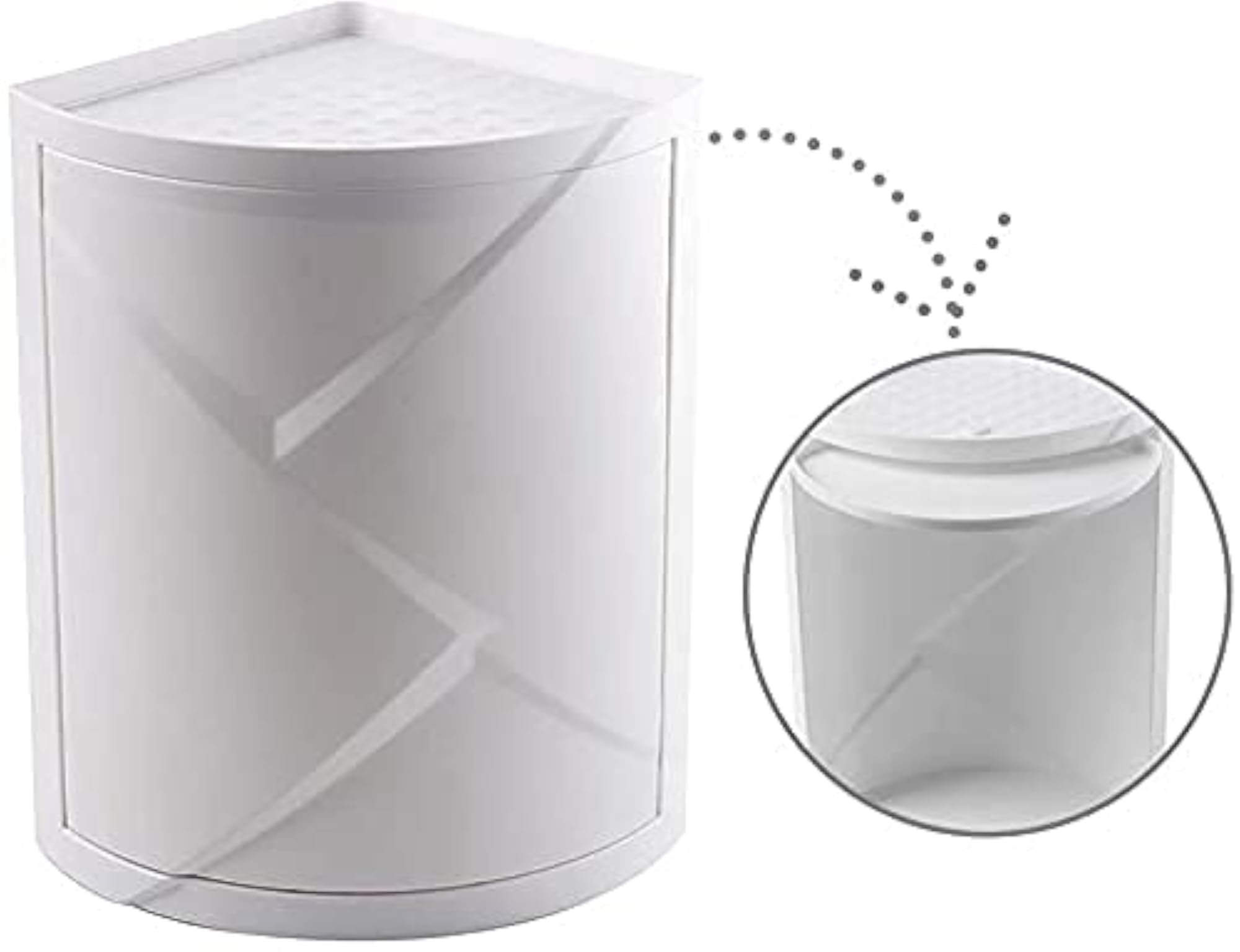 Multilayer 360 Rotating Corner Shelves, Decorative Organizer
