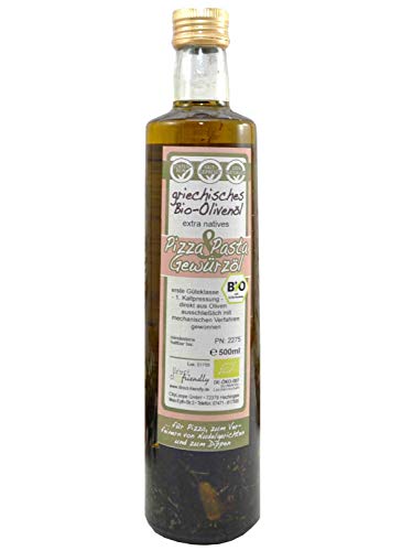 direct&friendly | 500ml | extra natives Bio Gewürz-Olivenöl | Pizza&Pasta mit Knoblauch, Tomaten...