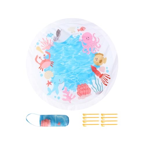 Piscine pour bébé antidérapante et pliable de format carré 140 cm - 2