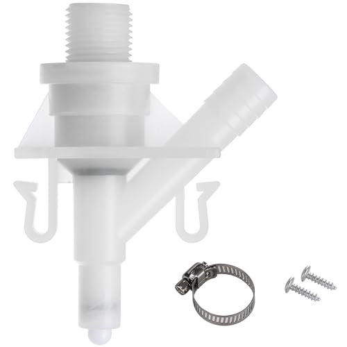 Halotronics Upgraded RV Water Valve Replacement Kit for Pedal-Flush Toilets, Compatible with Sealand Dometic 300, 301, 310, 311, 320, 321 (385311641) - Hardware Included, 2024 Model