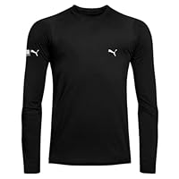 PUMA Camiseta Térmica Manga Longa Proteção UV50+ Fio LYCRA® Adulto Masculino, Preto - 550, M