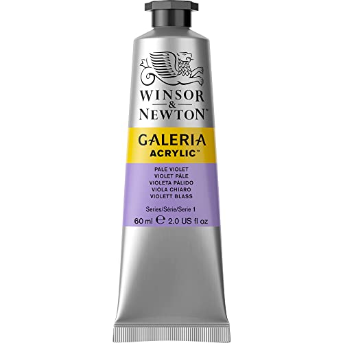 Image of Winsor & Newton Galeria Acrylic Colour - Tube of 60 ML - Pale Violet (444) - Highly Pigmented Lightfast Artists' Acrylic Paints for Canvas, Wood, Fabric & Paper - More Colours Available