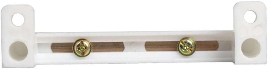 10-Hole Copper Neutral Bar Ground Terminal Row for Electrical Distribution Cabinets, Compatible with Copper Conductors, Includes Mounting She(12 HOLES)