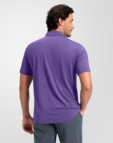 Image of Obla Mens Golf Shirt Short Sleeve Dry Fit Moisture Wicking Performance Athletic Casual Work Collared Polo Shirts for Men