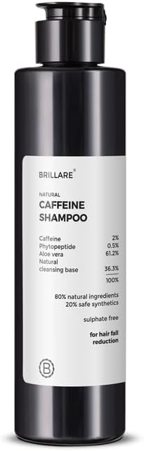 Brillare Caffeine Shampoo for Hair Fall Control (200 ML)