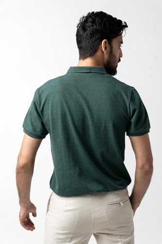 Image of Men's & Boys' Pure Cotton Polo T-Shirt - Half Sleeves, Regular Fit, Solid Plain Classic Polo Collar | Casual & Sportswear