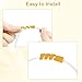 10 Pack Oxygen Tube Support Crimp Straightener for Portable Oxygen Concentrator Oxygen Hose Nasal Cannula, Oxygen Tubing Supports Oxygen Accessories (Gold)