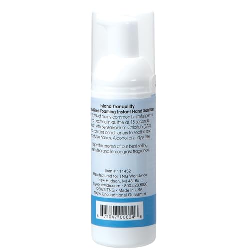 Image of ForPro Alcohol-Free Foaming Instant Hand Sanitizer, 1.7 Fl Oz - Moisturizing, Dye-Free Formula, Island Tranquility Scent