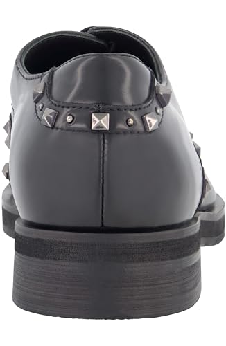 Image of Karl Lagerfeld Paris Men's Studded Leather Oxford Dress Shoes
