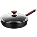 Patelnia do głębokiego mieszania, Patelnia Patelnia do steków Nieprzywierająca Jajko sadzone Patelnia do głębokiego smażenia Poręczna kuchenka plazmowa (czarna, 45x19x7cm)
