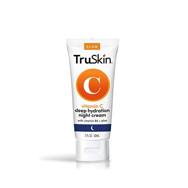 TruSkin-Vitamin-C-Night-Cream-a-Collagen-Supporting-Blend-including-Vitamin-B5-Botanical-Essential-Oils-and-Organic-Aloe-Vera-for-Anti-Aging-Brightening-and-Firming-Skin-Face-and-Neck TruSkin Vitamin C Night Cream, Collagen Supporting Blend with Cocoa Butter, Vitamin B5, Botanical Essential Oils & Organic Aloe Vera for Anti Aging, Brightening and Firming Skin, Face & Neck, 2 Fl Oz