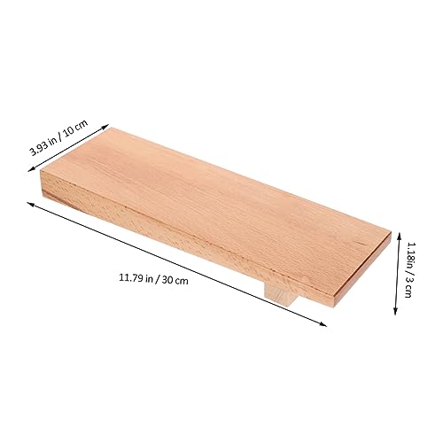 Plato de sushi de madera beige para servir sashimi miniatura 2