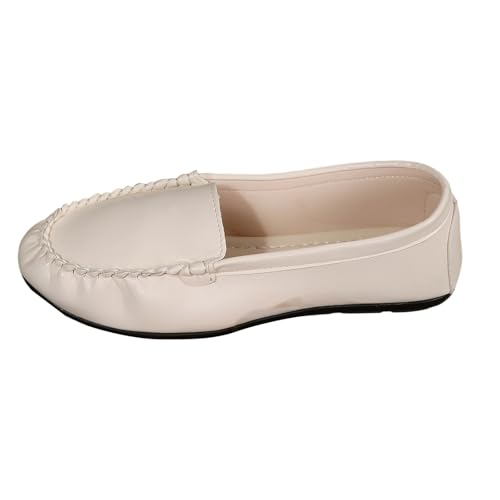Mocassins à bout rond femme pour soulager les pieds sensibles avec une semelle souple