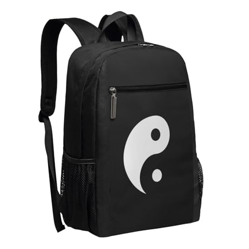 Yin Yang Travel Laptop Backpack, Business Anti Theft Slim Sturdy Laptops Backpacks, College Computer Bag Gift for Men & Women Fits 17 Inch Notebook,Black2
