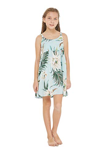 Girl Hawaiian Classic Empire Dress with Elastic Strap in Day Dream Bloom