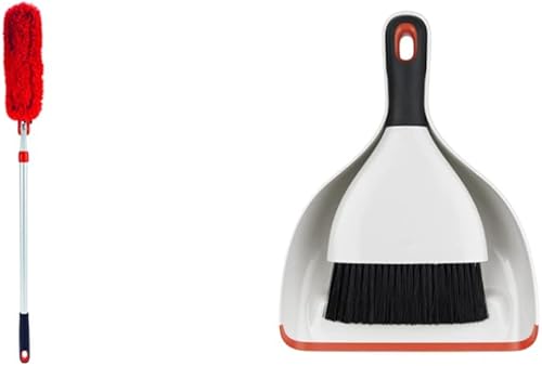 OXO Good Grips - Juego de plumero extensible de microfibra de 53 pulgadas y buen agarre