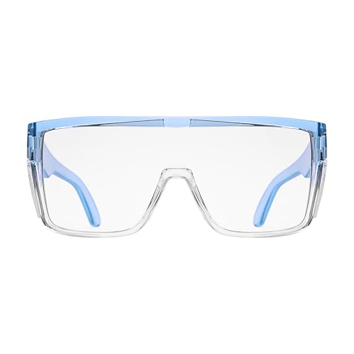 Image of UV400 Transition Photochromic Safety Glases Light to Dark Grey Lens ANSI Z87 Impact Approved