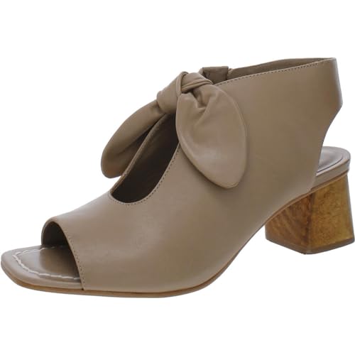 Bernardo® Lizzie Sandals for Women – Ideal for Special Occasions, Parties – Leather Construction – Block Heel Sand Glove Leather 7 M