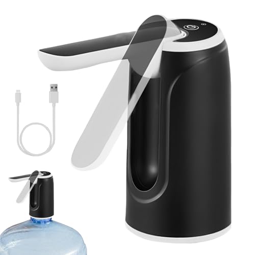 Dispensador eléctrico para botellas de agua – Bomba eléctrica recargable con carga USB – Dispensador portátil recargable para uso en dormitorio y cocina, salón y laboratorio y camping y competición Dispensador eléctrico para botellas de agua – Bomba eléctrica recargable con carga USB – Dispensador portátil recargable para uso en dormitorio y cocina, salón y laboratorio y camping y competición