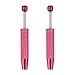2pz Pinza per Palline Piercing, Pinze Piercing Afferrare Sfere Strumento Gioielliere Cambiare Gioielli Pinzette a 4 Griffe per Componenti Elettronici con Diamanti (Rosa Rossa) immagine