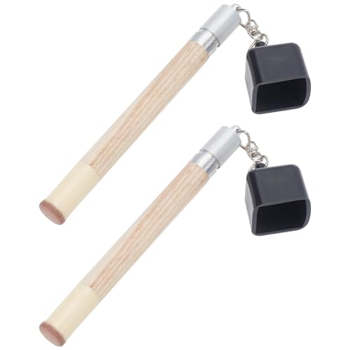 Porte-craie en bois pour queue de billard avec finition premium de 18,5 cm