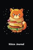 kitten journal: hamburger cat , space kitten burger by zany brainy animals lovers diary | kitten notebook | blank lined notebook journal: for boys ... her, (cat journal, 120 lined pages, 6 x 9)